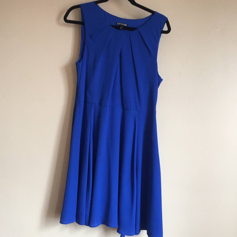Blue sleeveless short dress by Express, 12